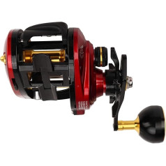 Keenso 15 kg Fishing Reel, Magnetic Brake, Metal Clamping Handle, Fishing Reel 15 kg, Comfortable Handle, 8+1 Bearing for Travel (Right Hand)