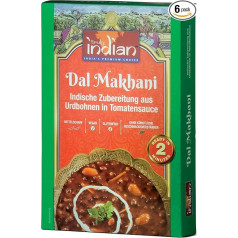 Truly Indian Delhi Dal Makhani Ready Meal Black Lentils Pack of 6 (6 x 300 g)