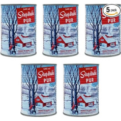 5 Cans of Quebec Amber Maple Syrup - 100% Pure - 540ml Tin x 5 Units