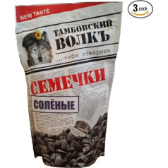 Sunflower Seeds Tambovsky Volk Roasted Salted 500 g (3 x 500 g) Sunflower Seeds