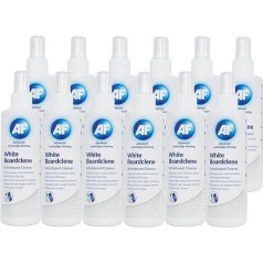 AF White Boardclene - Removes Ink from Whiteboard Surfaces - 12 x 250ml Pump Spray Bottle