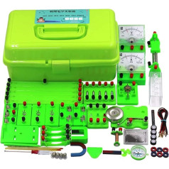 WlP Electricity and Magnetism Kit, Circuit Learning Kit for Elementary Connecting Wires, Explorative Physics Experiment Tool, Suitable for Teaching and Experiments