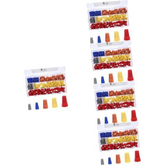 Healifty 5 Sätze Drahtverbinder Kfz-kabelverbinder Verdrahtung Drahtklammern Hub Nuss Schrauben Federeinsatzmuttern Drahtkappen Mit Federeinsatz Isolier Material Pvc 160 Stück * 5