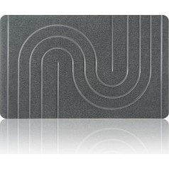 NAYAHOSE Large Stone Bath Mat 80 x 50 cm, Diatomaceous Earth Bath Mat, Non-Slip, Shower Mat, Bath Mat, Quick Drying, 100% Natural, Super Absorbent Bathroom Mat (Grey, 80 x 50 cm)