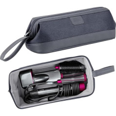BUBM Portable Travel Storage Bag Compatible with Dyson Supersonic Hair Dryer, Dyson Airwrap Styler, Dyson Corrale Hair Straightener, Black