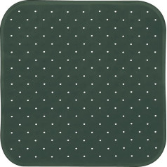 MSV Premium Shower Mat Bath Mat Bath Mat Bath Mat Antibacterial Non-Slip with Suction Cups Dark Green Scented of Roses Approx. 54 x 54 cm Washable at 60 °C