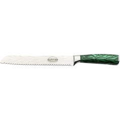 Rockingham Forge Sunrise Collection RF-2111GN Bread Knife, 20 cm, 8 Inches, Green Resin Handle, Stainless Steel Blade, Stainless Steel, Gift Packaging,