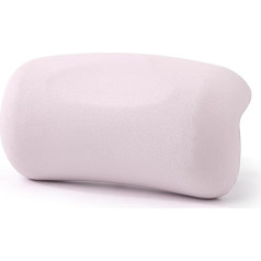 Koelaa Bath Pillow, Bath Pillow, Bath Pillow for Bathtub with Suction Cups, Neck Pillow, Bathtub Washable, Bath Pillow, Bath Pillow with Ergonomic Fit, Bath Pillow for Home and Spa, Pink