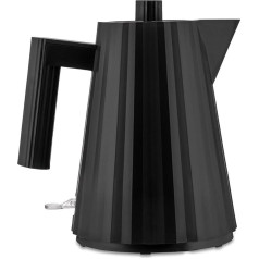 Alessi Plissé MDL06/1 B - Electric Kettle Made of Thermoplastic Resin, European Plug 2400W, 100cl, Black, 3