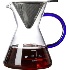 Csheng Coffee Pot Coffee Percolator Perfect For Morning Coffee Percolator Jug Coffee Percolators Over Coffee Pouring Practical Household Teapot And Tea Machine Blue