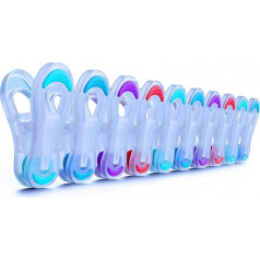 Clothes Pegs for Clothesline | Strong Premium Clothes Pegs with Soft Grip | Extra Strong Ideal for Clotheslines, Airy and Rotary Airers | No Metal, Rustproof (Pack of 36)