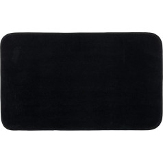 Gözze - Premium non-slip bath mat, RIO, 100% microfibre, 50 x 70 cm, black