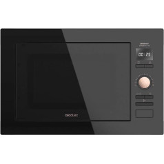 Cecotec Digital and Built-In Microwave with 25 Litre Capacity, GrandHeat 2590 Built-in BlackRose. Grill and 900 W Power