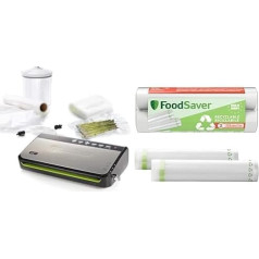 Foodsaver Vacuum sealer for food with integrated roll storage, vacuum sealer with cutting device and 