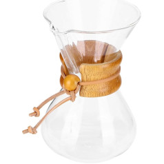 Ausla High Temperature Resistant Glass Coffee Maker, Stainless Steel Filter Brew Jug, Enjoy Brewed Coffee in the Kitchen with Attractive Design (400ml)