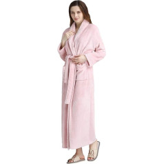 Oksun Bathrobe Dressing Gown for Women Soft Fluffy Cuddly Fleece Long Sauna Gown