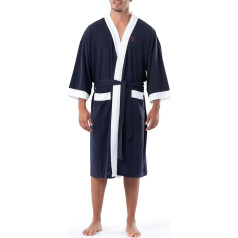 Izod Men's Waffle Knit Kimono Bathrobe