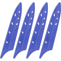 sourcing map Knife Cover Sleeves, 5.4 x 1 inch, PP Knife, Edge Guard, Blade Guard, Universal Knife Sheath for Home, Kitchen, Blue, Pack of 4