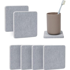 WBCBEC Water Absorbing Diatomite Coasters, Diatomite Coasters for Kitchen, Soap Dish, Bathroom, Trays, Water Absorbing Stone Tray for Sinks, Used for Hand Soaps, Drinks Bottles