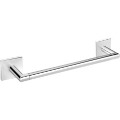 Bath + Duo Square Towel Rail – 30.5 x 7 x 5 cm Chrome/Chrome