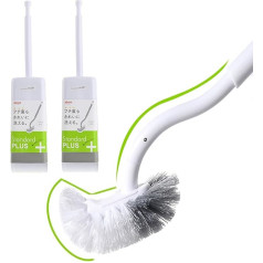 Marbrasse Toilet Brush, Compact Toilet Brush with Holder for Bathrooms, Robust Toilet Brush, Thorough Cleaning (2)