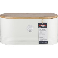 Typhoon Living Collection Storage Container for Coffee, Pastel Grey, 1 Litre, Steel, Bamboo, Silicone