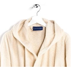 Caleffi 78056 Bathrobe with Hood Vanilla M-XXL