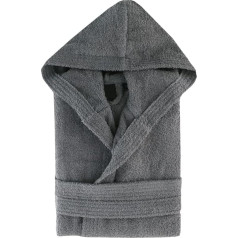 Top Towel Unisex or Bathrobe, Grey, S EU, gray