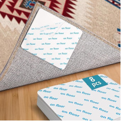 GOSALISU Carpet Pad Grippers, Non-Slip Carpet Stickers for Hardwood Floors, Tiles, Reusable Carpet Tapes for Carpets, Double Sided Adhesive Carpet Corners, Keep Corners Flat and