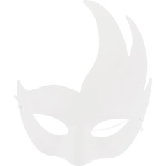 Toyvian 30 Stk Diy-gesichtsmaske Unbemalte Schlichte Maske Therische Maske Handgemachte Leere Masken Cosplay-diy-maske Halloween-party-maske Selber Machen Zellstoff Weiß