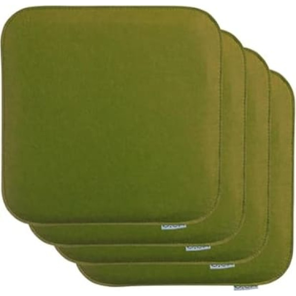 Brandsseller Seat Cushion Felt Square Chair Cushion Seat Pad Cushions - 35 x 35 x 2 cm (Dark Green, Value Pack of 4)