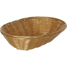 6X Poly Wicker Oval Food Basket 60X230X160mm Tableware Serving Bread Bowl