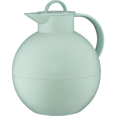 alfi Ball 0.94 l, mint green, insulated jug with alfiDur vacuum tempered glass insert, 12 hours hot / 24 hours cold, absolutely tight screw cap, designer piece, thermal jug, coffee pot, teapot,