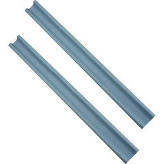 SUL Under Door Draught Excluder, Double Sided Draught Excluder, Door Draft Stopper for Bottom of Adjustable Door Seal Strip, Energy Efficient, Insulation, Length 90 cm (Grey2pk)