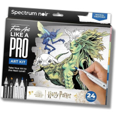 Spectrum Noir Pro Fan Art Set - 24 Pieces - Magic Creatures