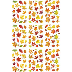 9 Blatt Thanksgiving Ahornblätter Fensteraufkleber Fensteraufkleber für Herbst Ernte Decals Party Supplies Home Dekorationen