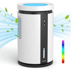 Diealles Shine Electric Dehumidifier, 2500 ml, Quiet Electric Dehumidifier, Auto Shut-Off Room Dehumidifier Electric with 7 Coloured Light, Dehumidifiers for Home, Bedroom, Bathroom, Apartment