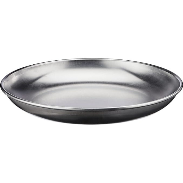 Pentole Agnelli Linie Aluminium 3 mm Tablett zum Meeresfrüchte 36 cm Silber/schwarz