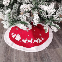 Luxury Christmas Tree Skirt With Santa & Sleigh