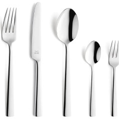 Beckmann & Rommerskirchen Cutlery Set 30 Pieces 3591 Mano Dishwasher Safe Satin Finish Cutlery for 6 People Cutlery Set 30 Pieces