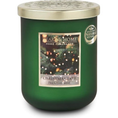 Heart & Home Large Jar Candle 320g - 75 Hours - Green Christmas Tree Scent (Pine & Cedar)