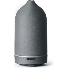 JESMAY Aroma Diffuser for Essential Oils, 120 ml, Premium Ultrasonic Diffuser Ceramic Humidifier, Room Fragrance Oil Diffuser with LED, BPA-Free for Bedroom, Office, Spa (Grey)