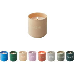 Design Letters Scented candles in glass small | Scented candle made of 100% soy wax and burning time up to 15 hours | Christmas collection and relaxation gift for women | reuse the cups as a vase
