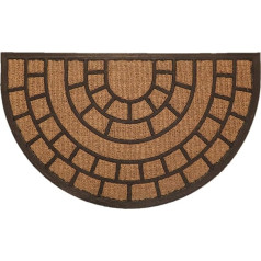 oKu-Tex Door Mat Coconut Structure Semicircular Design 1 45 x 75 cm Indoor and Outdoor Relief