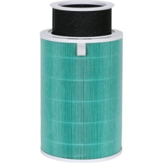 Replacement HEPA Filter Air Purifier Filter with RFID for Xiaomi Mi Mijia 2C 2H 2S 3 3C 3H Pro (Green - Double Core Aldehyde Removal)