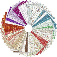 Ursus 11514699 Photo Card Christmas Design, 100 Sheets with 50 Christmas Motifs, Approx. 29.7 x 21 cm, 300 g/m², Dyed, One Side Finished with Gloss Varnish