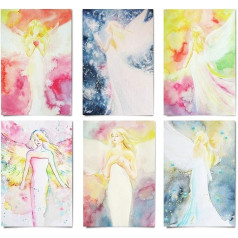 Henriettes-ART Colourful Spiritual Angel Pictures - Angel Decorative Pictures Small - Card Set - Angel Cards - Guardian Angel