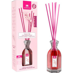 CRISTALINAS Crystal Clear Cherry Blossom Air Freshener Glass, Red, 9 x 6.5 x 27 cm