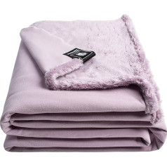 Reborn Bliss Blanket - Faux Fur Cuddly Blanket - Fluffy and Luxurious Faux Fur Blanket with Smooth Back - 140 x 190 cm - 310 Rose - by 'zoeppritz since 1828'