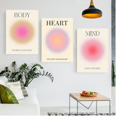 LXTOPN Aura Angel Numbers Poster Sets, Spiritual Inspirational Canvas Wall Art Pictures, Modern Minimalist Style Wall Decoration for Bedroom, Office, Living Room, Unframed (3 x 50 x 70 cm, TSH2)